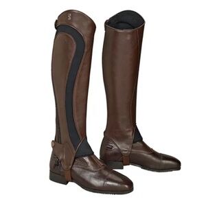 NWOT Tredstep Medici Air Half Chaps Brown Size 17/17